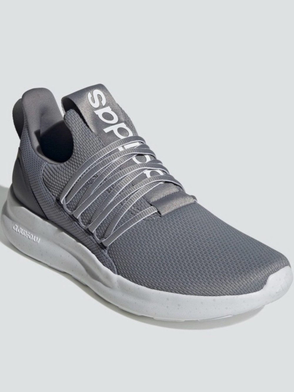 Adidas Mens Lite Racer Adapt 7.0 Cloudfoam Running Shoes JR7606 Gray size 10.5US